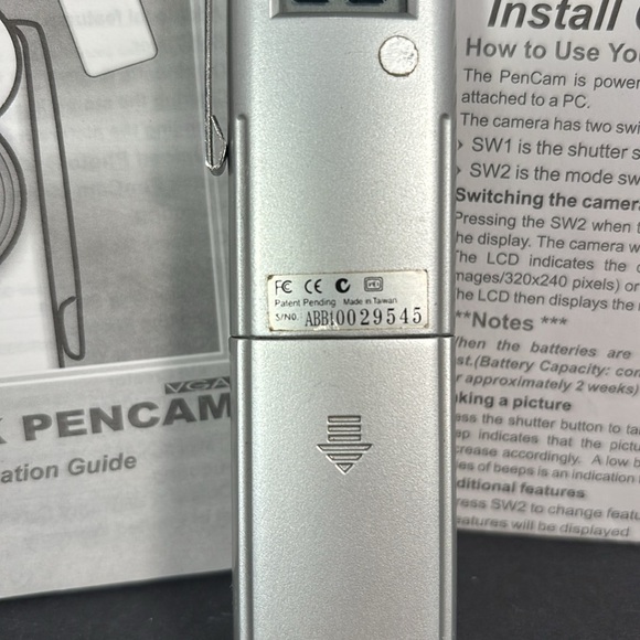 Vintage Aiptek PenCam VGA Digital Mini Camera with Manual - Picture 4 of 5